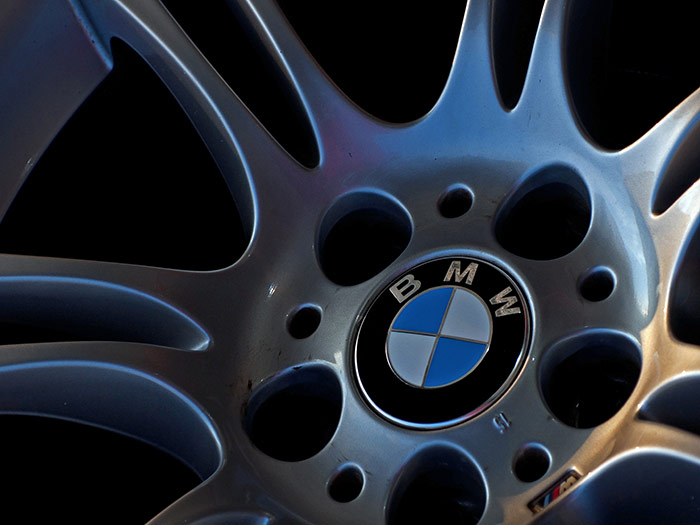 Close up of BMW wheels